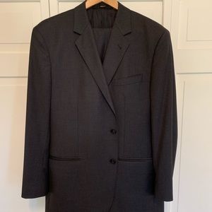 Baroni Couture Super 150’S Wool Suit, Gray, 42R